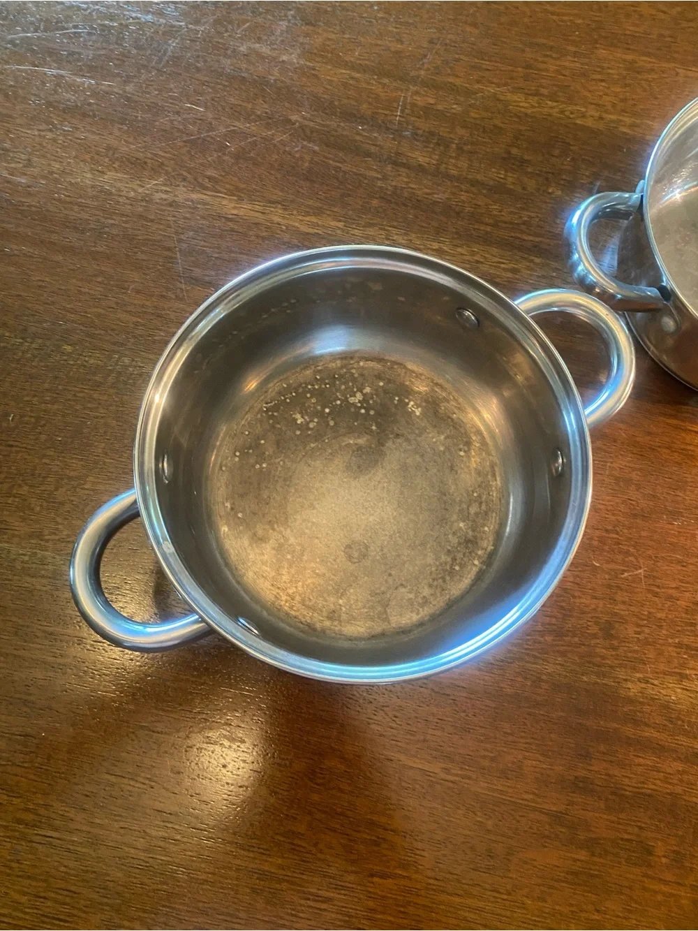 Set of 2 Stainless Steel 18-10 Cook N Home Pots 7” and 8”